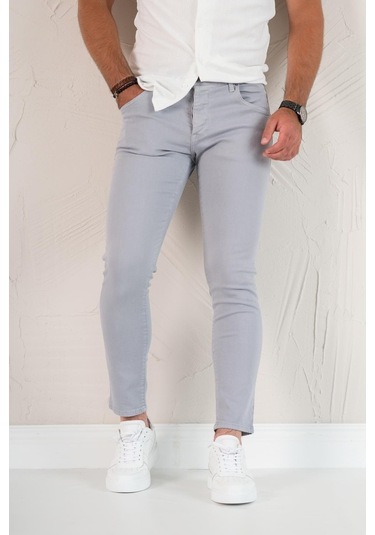 Fbı Skinny Slimfit Dar Paça Bilekten Pamuklu Kot Pantolon