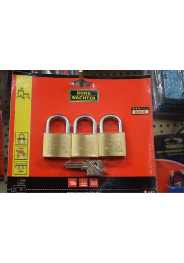 3 'lü Asma Kilit Set