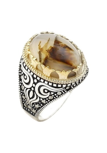 Taja Erkek Yüzük Gümüş 925 Ayar Yeni Model 17577