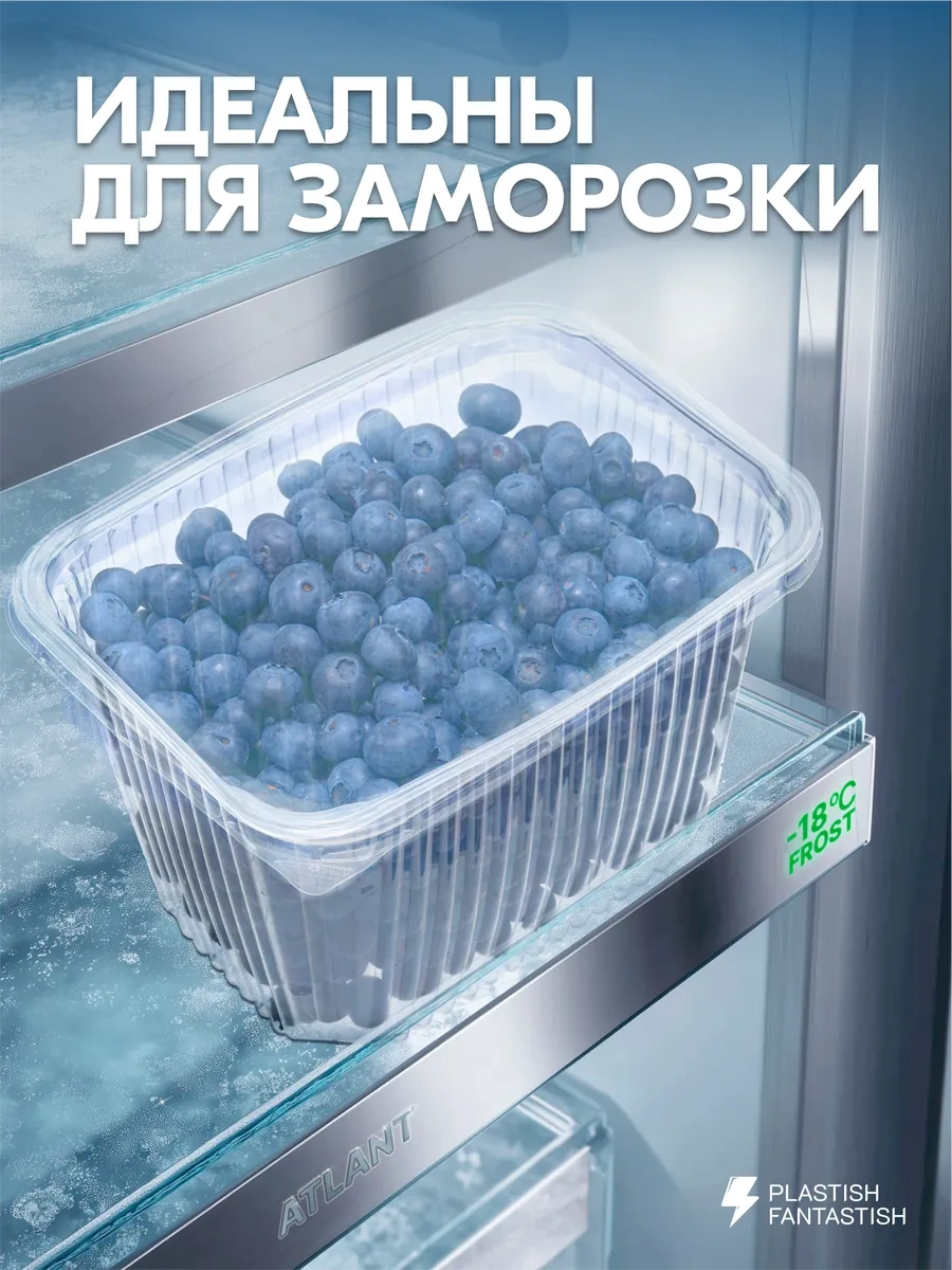 Plastish Fantastish Yiyecek İçin Kapaklı Tek Kullanımlık Kaplar 2000 Ml 30 Adet 162972405 30