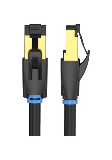 Mufunye Ventıon Cat8 Sftp 40gbps 2000mhz 1.5m Ağ Kablosu - Tam Bakır Çift Ekranlı, Altın Kaplı Rj45 Kristal Uç, Oyun Ve Ev/ofis Kullanıma Uygun