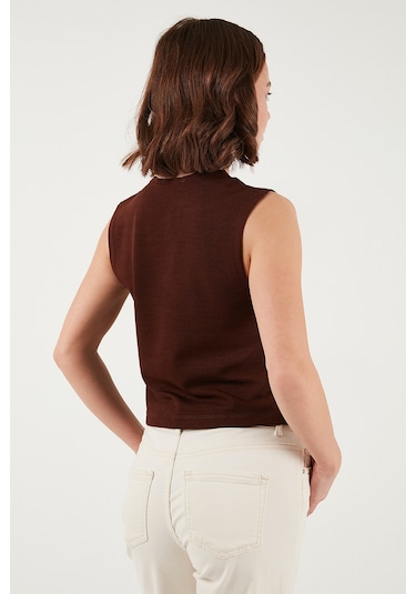 Lela Bayan Yelek 5865971 Kahve Kahve