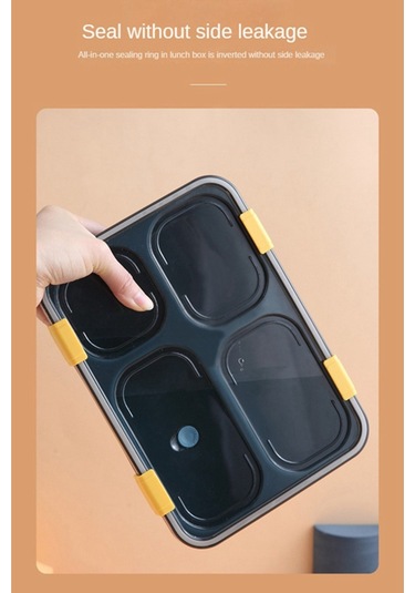 Xurunkeji Yetişkinler, Çocuklar, Mikrodalga Fırına Uygun, Çocuklar, Okul Salata Kutuları, Gıda Kapları İçin Bölmeli Taşınabilir Bento Kutusu B Yeşil