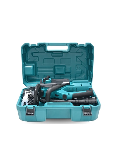 Dj12 Mavi Şarjlı Ağaç Odun Kesme Makinası Zincirli Testere 21v 4 Amper Kömürsüz