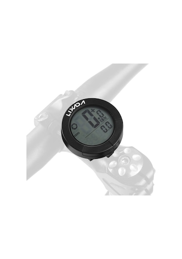 Lixada Usb Şarj Edilebilir Kablosuz Bisiklet Bisiklet Bilgisayarı Su Geçirmez Bisiklet Kilometre Kilometre Sayacı Yeşil Aydınlatmalı Gidon Ve Kök Siyah