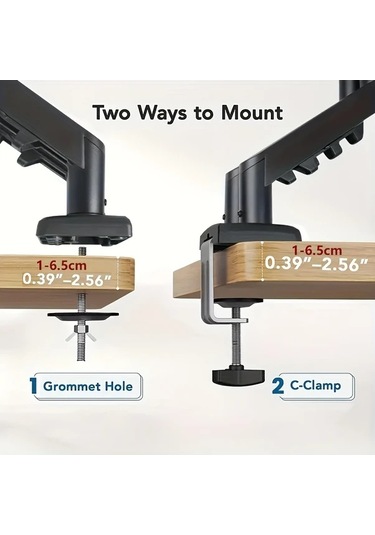 Honeybeeshop Siyah 13 32 Inc Ayarlanabilir Monitör Standı Yükseklik Eğim Açı Kontrolü Vesa