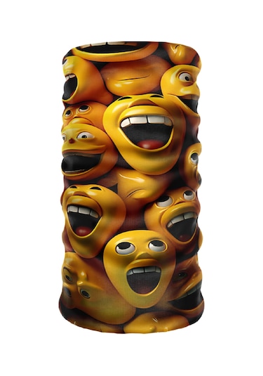 Bebo Store Yellow-160 Extreme Spor Motor Ve Bisiklet Kullananlara Özel Desenli Buff Boyunluk Bandana Balaklava Çok Renkli