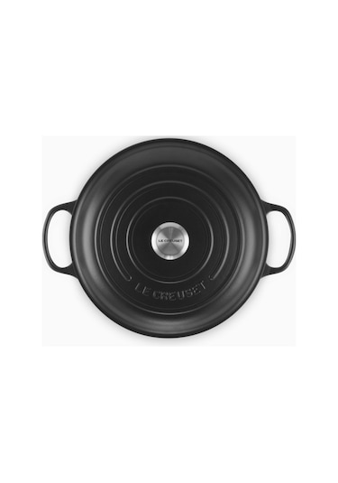 Le Creuset Gourmet Profesyonel Lüks Döküm Tencere Mat Siyah 30 Cm