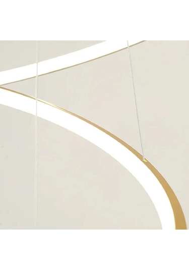 Gold / Spectral / 80-60-40-30 Cm / 3 Renk Işık / Sarkıt Avize / 3 Gold Sarı