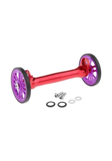 Suntek Katlanır Bisikletler Kolay Tekerlekler Ara Kırmızı-Mor Kırmızı - Mor