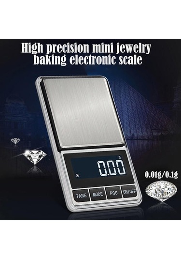 Elektronik Takı Ölçeği Gram Ölçeği 100g / 0.01 Altın Doğruluk Mini Cep Ölçekli Mutfak Ağırlık Ölçeği Doğruluk Altın