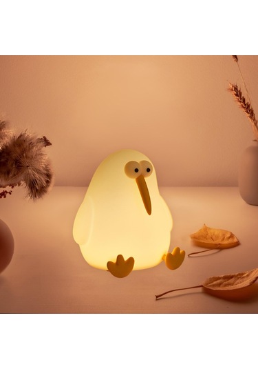 Suntek Karikatür Gece Lambası Dekoru Masa Üstü Emzirme Oturma Sıcak Sarı Işık