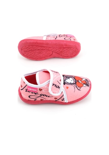Gezer Kışlık Kız Çocuk Cırt Cırtlı Ayarlanabilir Rahat Taban Panduf Ev Kreş Ayakkabı Ga2kpm.03372.00.0c0.f66 Kırmızı