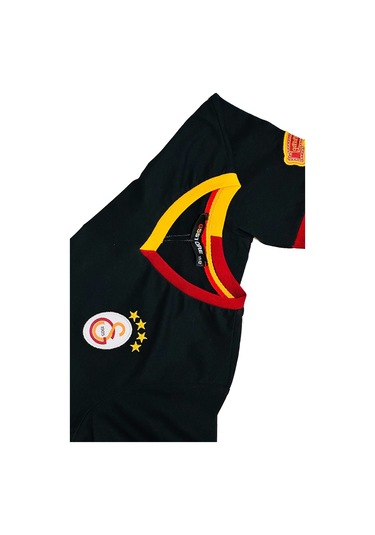 Galatasaray Lisanslı Siyah Basic Çocuk T-shirt Gs Aslan Baskılı Hediyelik Ahşap Kutulu Siyah
