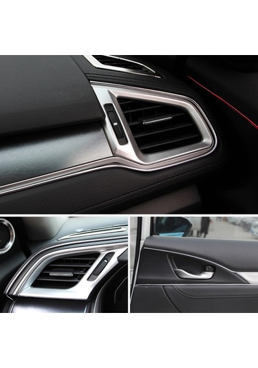 Ranyeek 2 Metre Pvc Araç İç Dekorasyon Çizgisi - Metal Yansıma, Ses Azaltma, Esnek, Kırmızı