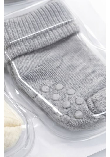 Yetiş Socks Bebek Kaydırmaz Tabanlı Çorap Çok Renkli