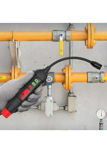 Symbee Ht61l Taşınabilir Yakıcı Gaz Sızıntı Testeri - Led Ekranlı Koncentrasyon Analizi, Sesli Alarm Ve Abs Malzeme İle