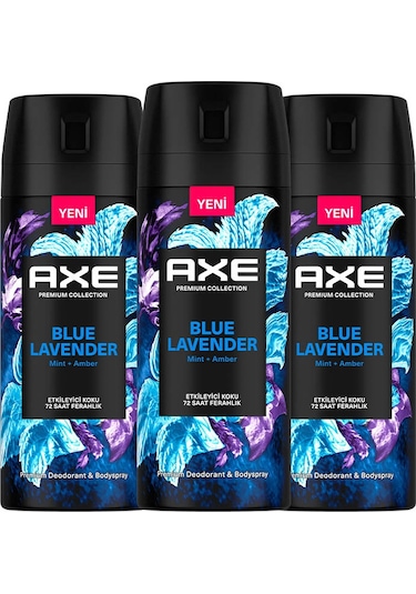 Axe Blue Lavender Erkek Sprey Deodorant 3 x 150 ML