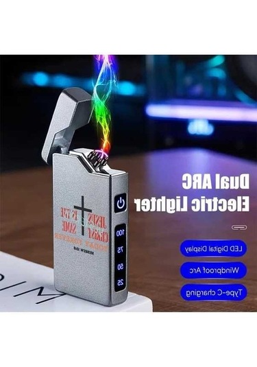 Trendooze Cloud011 Gri Usb-c Şarjlı Rüzgar Geçirmez Çakmak, Pratik Çözüm Gri