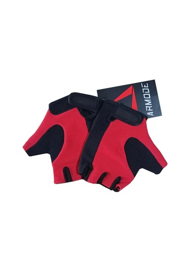 Armode Mg014p Korumalı Yarım Motosiklet Eldiveni Kırmızı S Beden