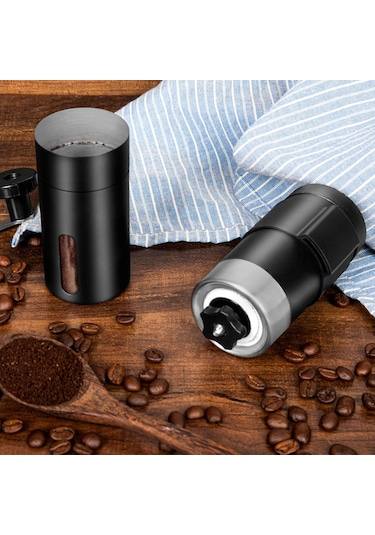 Sequpr Manuel Kahve Değirmeni Paslanmaz Çelik El Kahve Öğütücü