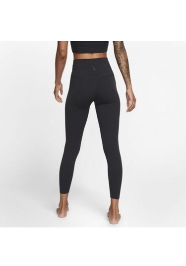 Nike Yoga Ruched 7/8 High Rise Yüksek Belli Tığ İşlemeli Tayt