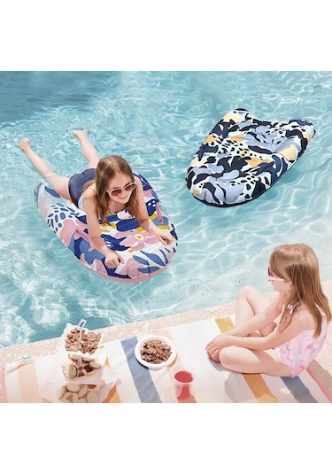 Honeybeeshop Kulplu Pembe Sörf Tahtası Taşıma Saplı Hafif Katlanabilir Şişme Çocuk Yüzme Tahtası