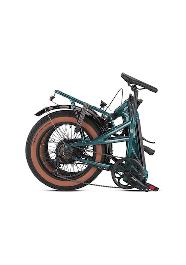 Loop Coaster Hidrolik Frenli Elektrikli Katlanır Bisiklet Kırmızı