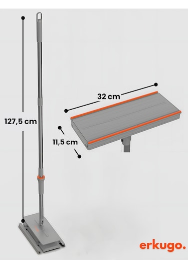 Erkugo Otomatik Paspas Kavrama Bezli Mop