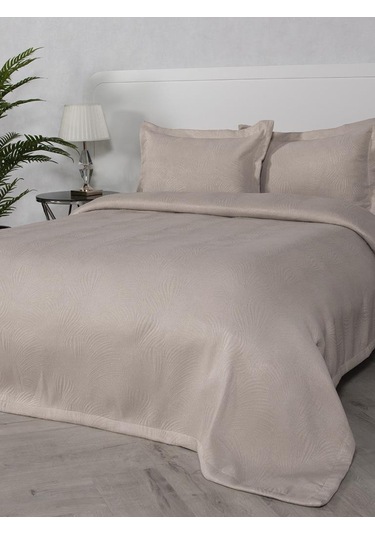 Yatak Örtüsü Alora Pastel Renkli, Yumuşak Ve Zarif Görünümlü Sütlü Kahverengi