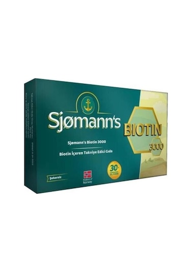 Sjomann's Biotin 30 Çiğneme Tableti