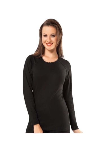 Bayan Termal Üst Fanila Kışlık Bayan Içlik 2007 Siyah Siyah