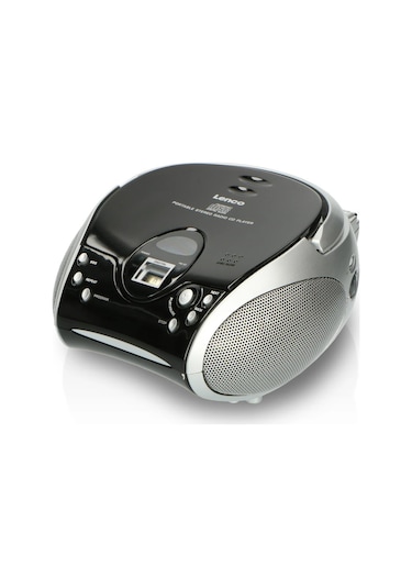 LENCO SCD-24 SİYAH/GÜMÜŞ - CD ÇALARLI TAŞINABİLİR STEREO FM RADYO