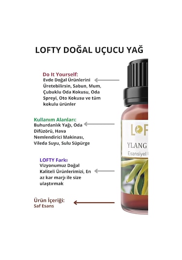 Lofty Limon Uçucu Yağ Buhurdanlık Esansı 10 ML