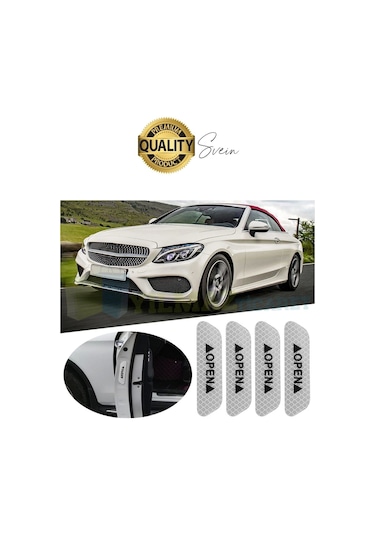 Oto Sticker Yan Kapı İkaz Open Reflektörlü Yapıştırma Oto Aksesuar Binek Ticari İz Bırakmaz