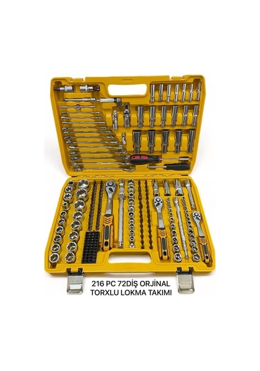 Melzohome 216 Parça 72 Diş Torxlu Lokma Takımı