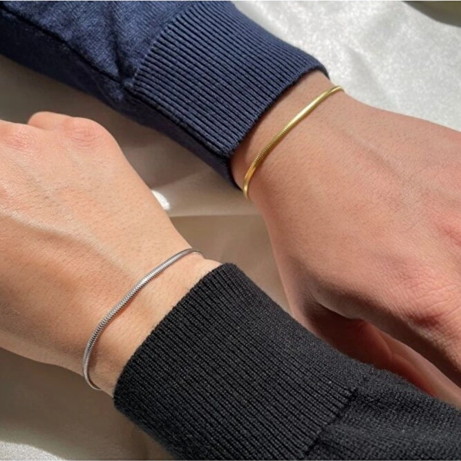İtalyan Çelik Bileklik Sevgili Dost Bilekliği 2 Adet 1 Gold, 1 Gümüş Altın - Gümüş