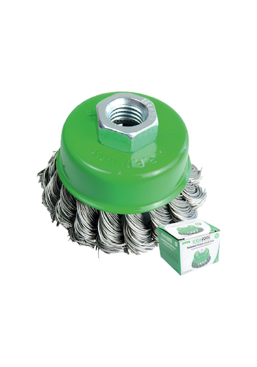 Fixonic Eratool Era10168 65mm Burmalı Çanak Fırça Paslanmaz Telli