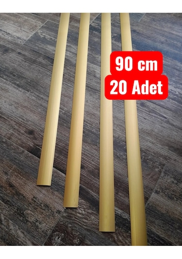 Gold Sarı Kapı Eşik Çıtası Kapı Profili Süpürgelik Alüminyum Süpürgelik 90 Cm X 20 Adet