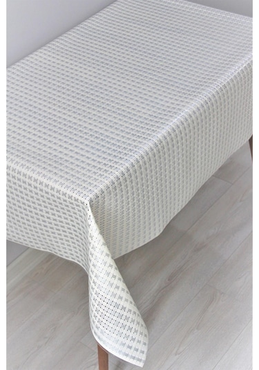 Pvc Şeffaf Kaplama Silinebilir Masa Örtüsü Hasır-476-gri