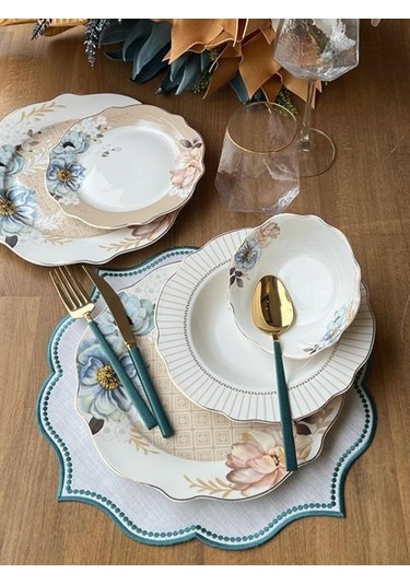 Yemek Takımı Morpho 24 Parça 6 Kişilik Renkli