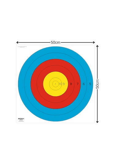 Monk Hedef Kağıdı 80 Cm 6 Halka 10'lu Paket