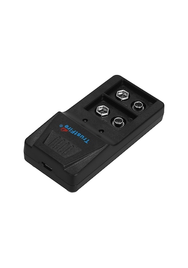 Tenfowee 9v Şarj Edilebilir Pil Şarj Cihazı, 2 Adet Pil İçin, Sabit Akım, Led Göstergesi, Usb Girişli, Ev Ve Seyahat İçin