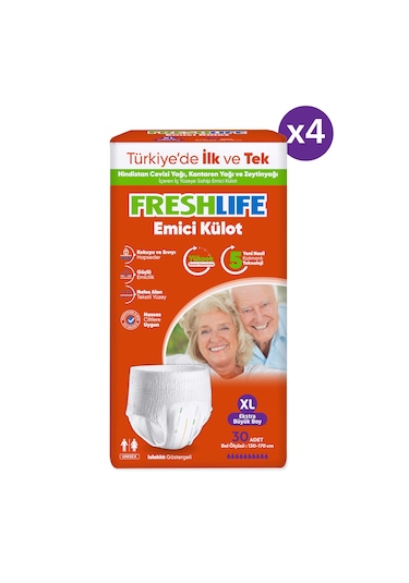 Freshlife Emici Külot Hasta Bezi XL 4 x 30'lu