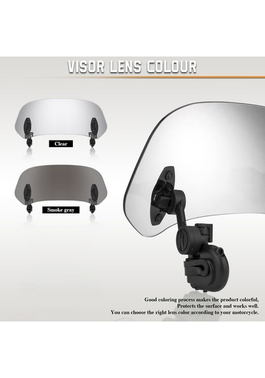 Gajeena "evrensel Motosiklet Rüzgar Koruyucu - 180 Ayarlanabilir, Sessiz Sürüş, Kolay Montaj"