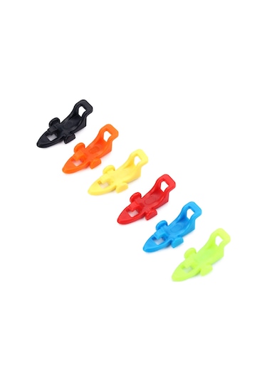 Xiyyadms 10 Adet Siyah Abs İğne Tutucu, O Halkalı Balıkçılık İğne Tutucu Aleti