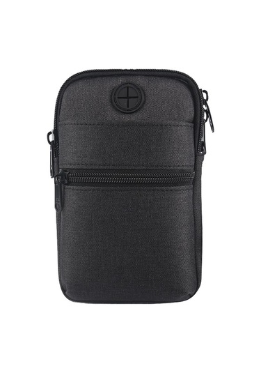 Su Geçirmez Çapraz Telefon Çantası - Küçük Ve Pratik Cep Çantası, Mini Boy Fonksiyonel Aksesuar, Günlük Kullanım İçin Şık Ve Dayanıklı Siyah