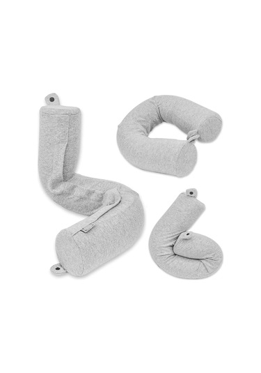 Geeksen Esnek Hafıza Köpük Boyun Yastığı - Öğle Yatması Seyahat Boyun Desteği - Uzun Silindir Kivircik Boyun Yastığı Lacivert Koyu Mavi