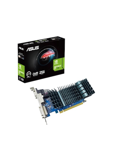Asus NVIDIA GeForce GT 710 Evo GT710-SL-2GD3-BRK-EVO 2 GB GDDR3 64 Bit Ekran Kartı