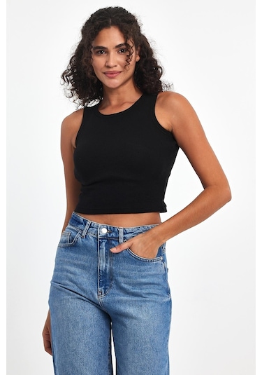 Mmetalic Kadın Siyah-beyaz-gri Fitilli Görünümlü Askılı Kalın Esnek Örme 3'lü Basic Crop Atlet Bluz Çok Renkli Mmetalic Kadın Siyah-beyaz-gri Fitilli Görünümlü Askılı Kalın Esnek Örme 3'lü Basic Crop Atlet Bluz Çok Renkli